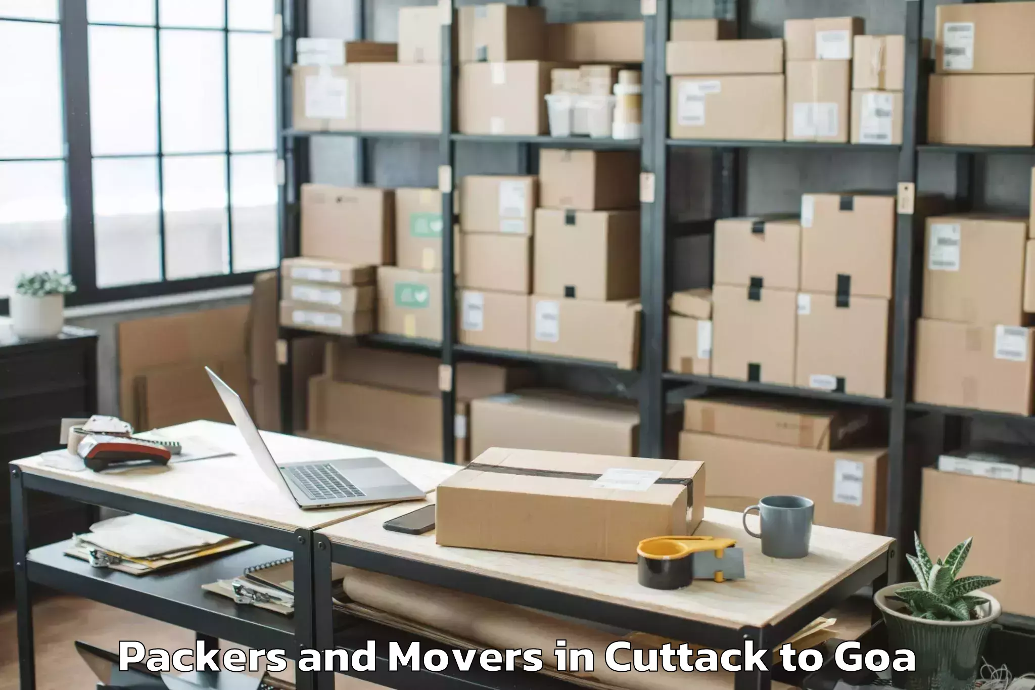 Affordable Cuttack to Cuncolim Packers And Movers